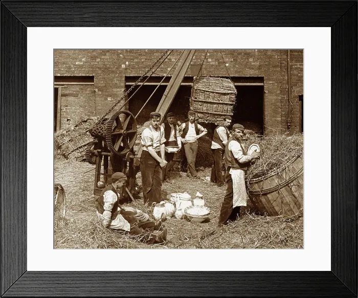 Framed Print : Packing finished goods in a pottery factory Framed Print : Packing finished goods in a pottery factory