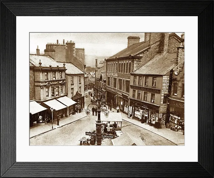 Framed Print : Finkle Street, Kendal, early 1900s Framed Print : Finkle Street, Kendal, early 1900s