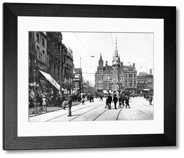 Framed Print : Clock Tower Leicester Edwardian period Framed Print : Clock Tower Leicester Edwardian period