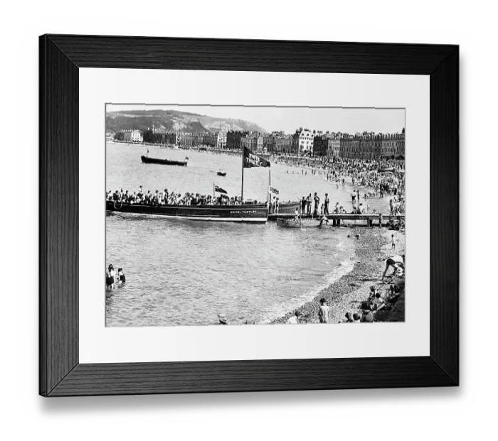 Framed Print : Trip round the bay, Llandudno, early 1900s Framed Print : Trip round the bay, Llandudno, early 1900s