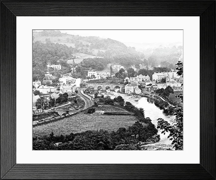 Framed Print : Llangollen, Victorian period Framed Print : Llangollen, Victorian period