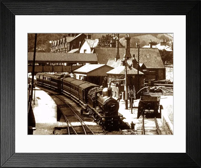 Framed Print : Llangollen Railway Station Victorian period Framed Print : Llangollen Railway Station Victorian period