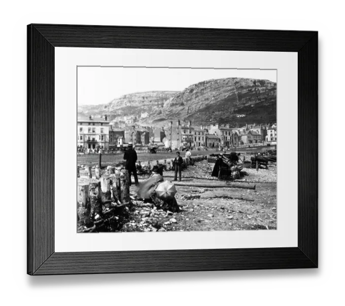 Framed Print : Llandudno Beach in the 1860s Framed Print : Llandudno Beach in the 1860s