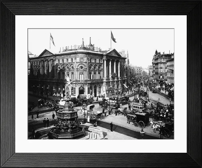 Framed Print : Piccadilly Circus London Victorian period Framed Print : Piccadilly Circus London Victorian period