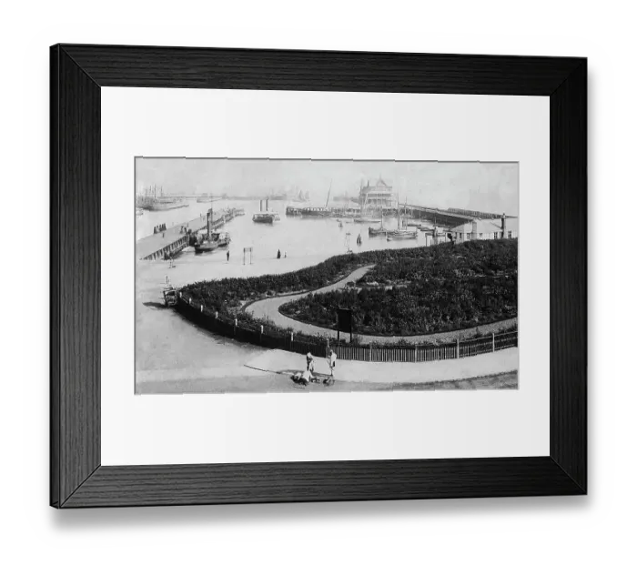 Framed Print : Lowestoft Pier and Gardens Victorian period Framed Print : Lowestoft Pier and Gardens Victorian period