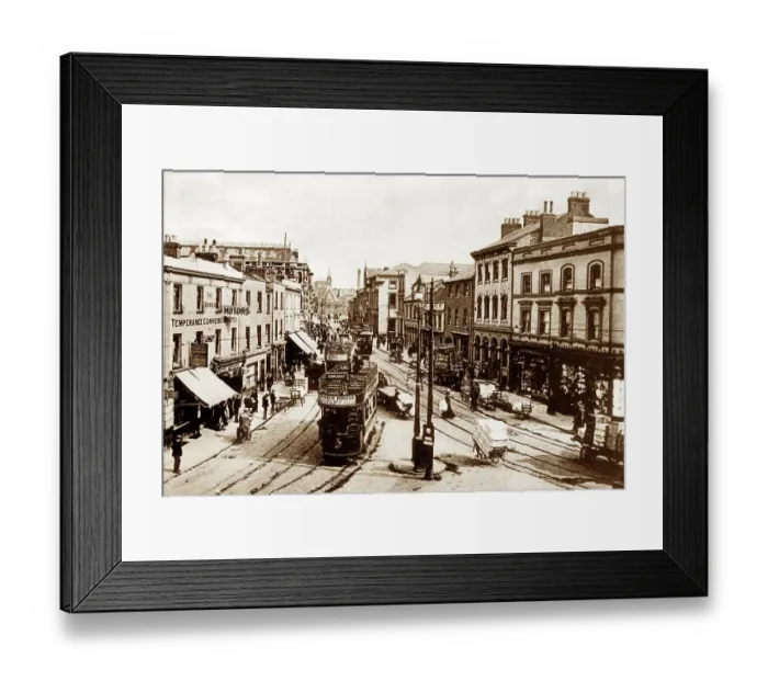 Framed Print : George Street, Luton, early 1900s Framed Print : George Street, Luton, early 1900s