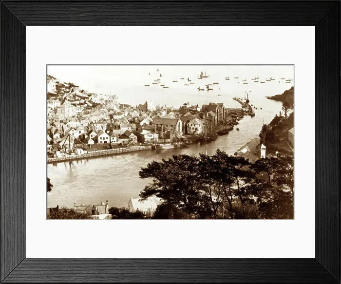 Framed Print : Looe, Cornwall, Victorian period Framed Print : Looe, Cornwall, Victorian period
