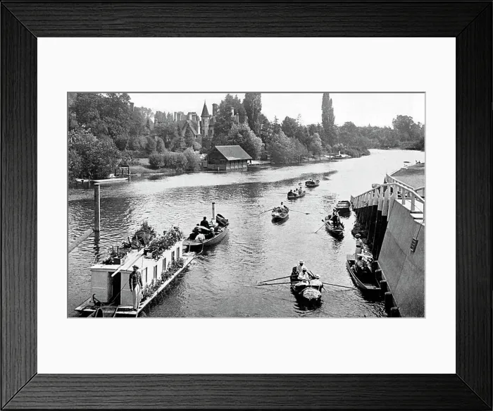 Framed Print : Glen Island River Thames Maidenhead Victorian period Framed Print : Glen Island River Thames Maidenhead Victorian period