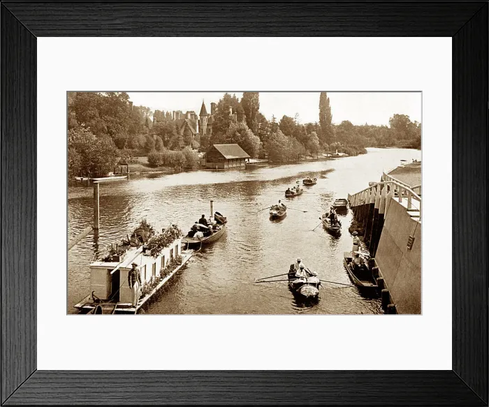 Framed Print : Glen Island, Maidenhead, Victorian period Framed Print : Glen Island, Maidenhead, Victorian period