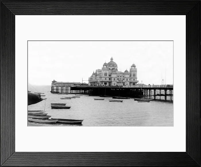 Framed Print : Morecambe Pier, early 1900s Framed Print : Morecambe Pier, early 1900s