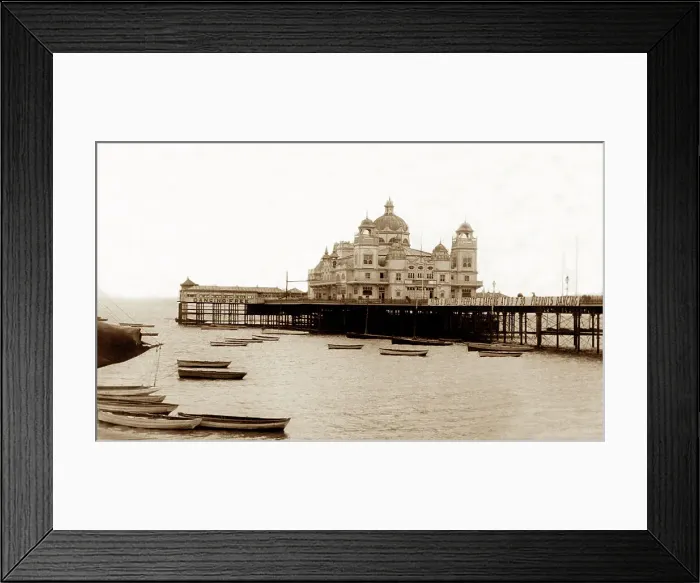 Framed Print : Morecambe Pier, early 1900s Framed Print : Morecambe Pier, early 1900s