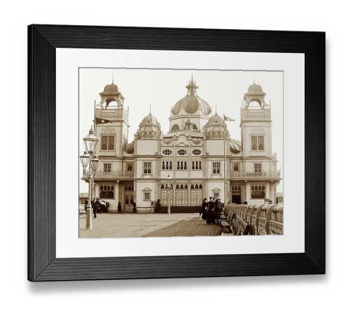 Framed Print : Morecambe Pier, Victorian period Framed Print : Morecambe Pier, Victorian period