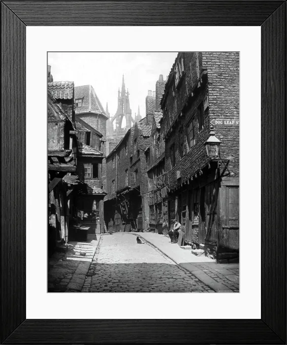 Framed Print : Castle Garth Newcastle Upon Tyne Victorian period Framed Print : Castle Garth Newcastle Upon Tyne Victorian period