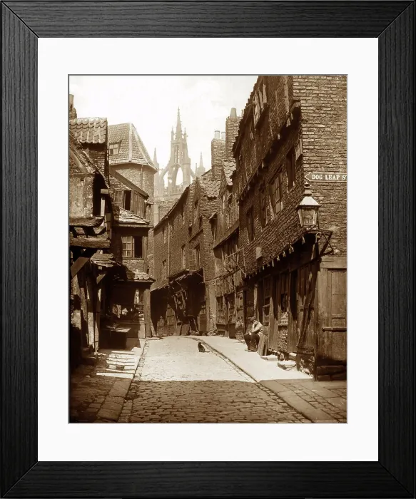 Framed Print : Castle Garth, Newcastle upon Tyne, Victorian period Framed Print : Castle Garth, Newcastle upon Tyne, Victorian period