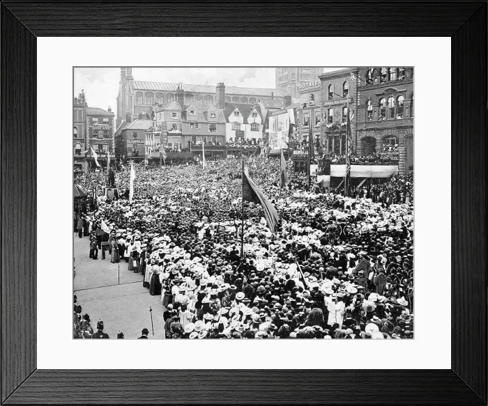 Framed Print : Norwich Queen Victoria's Jubilee Celebrations Framed Print : Norwich Queen Victoria's Jubilee Celebrations