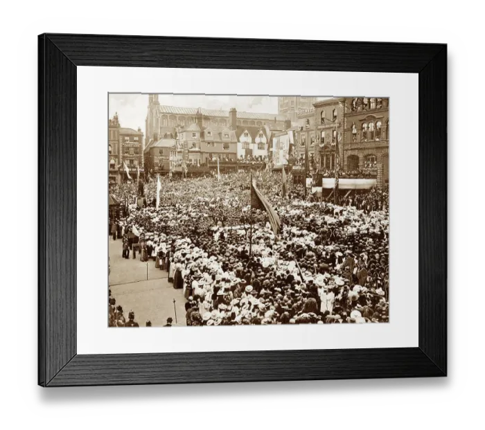 Framed Print : Queen Victoria's Jubilee Celebrations, Norwich Framed Print : Queen Victoria's Jubilee Celebrations, Norwich