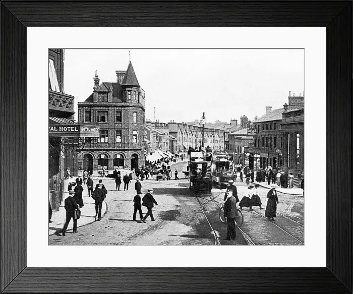 Framed Print : Norwich Prince of Wales Road early 1900s Framed Print : Norwich Prince of Wales Road early 1900s