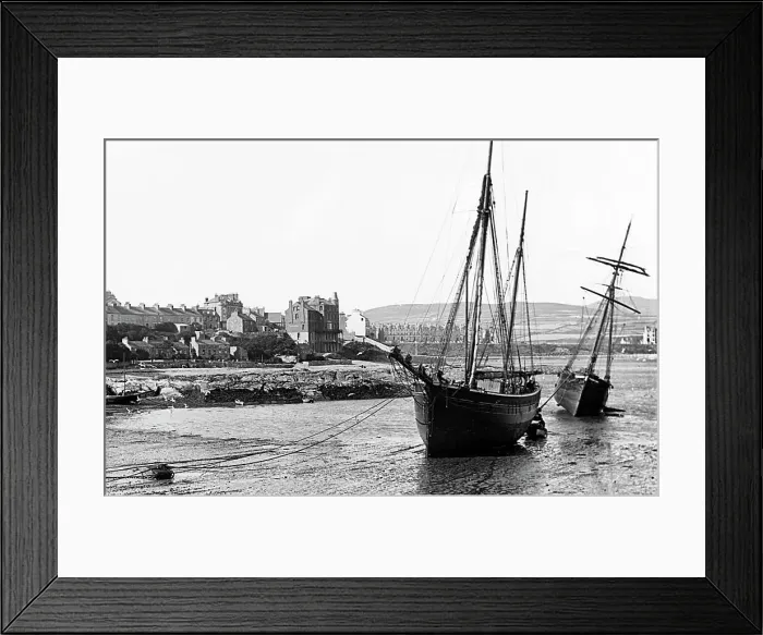 Framed Print : Port St. Mary Harbour Isle of Man Victorian period Framed Print : Port St. Mary Harbour Isle of Man Victorian period