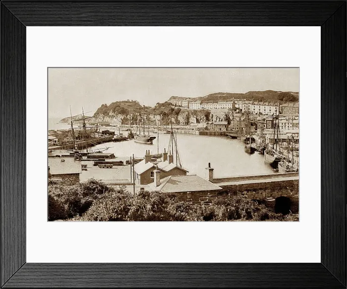 Framed Print : Porthmadog Harbour, Victorian period Framed Print : Porthmadog Harbour, Victorian period