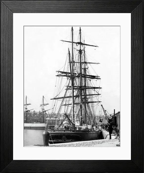 Framed Print : Preston Docks Victorian period Framed Print : Preston Docks Victorian period