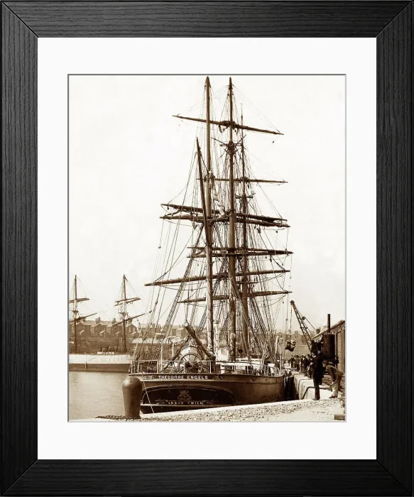 Framed Print : Preston docks, Victorian period Framed Print : Preston docks, Victorian period