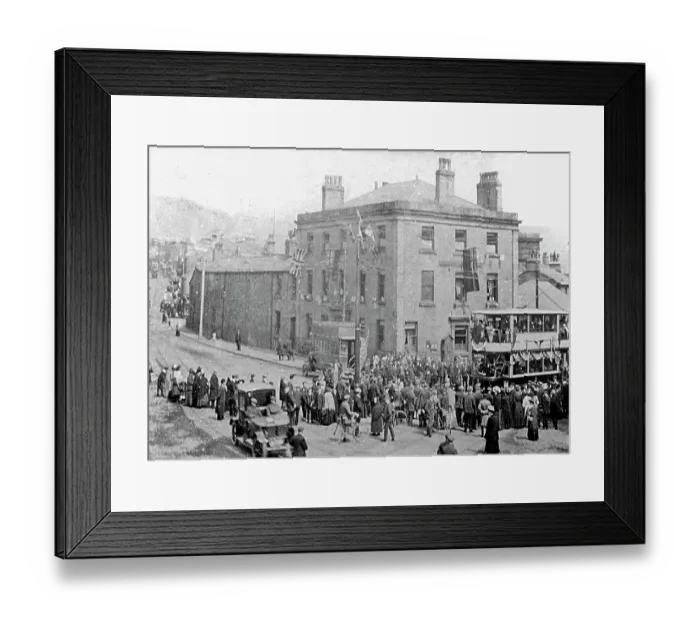 Framed Print : Rawtenstall - opening of electric tramway 1909 Framed Print : Rawtenstall - opening of electric tramway 1909
