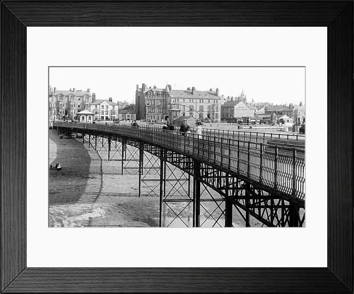 Framed Print : Rhyl Pier, Victorian period Framed Print : Rhyl Pier, Victorian period