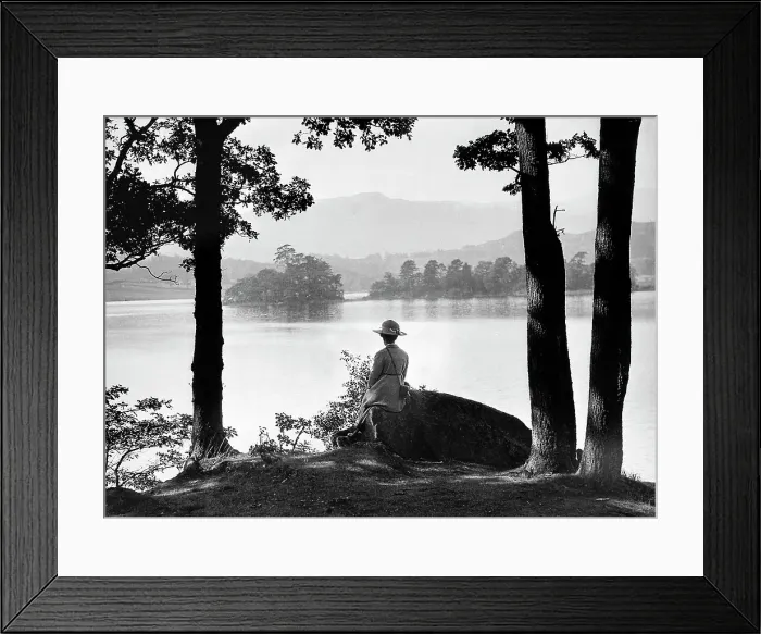 Framed Print : Rydal Water Lake District Edwardian period Framed Print : Rydal Water Lake District Edwardian period