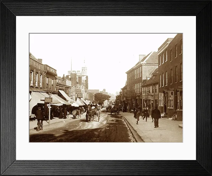 Framed Print : Sittingbourne High Street early 1900s Framed Print : Sittingbourne High Street early 1900s