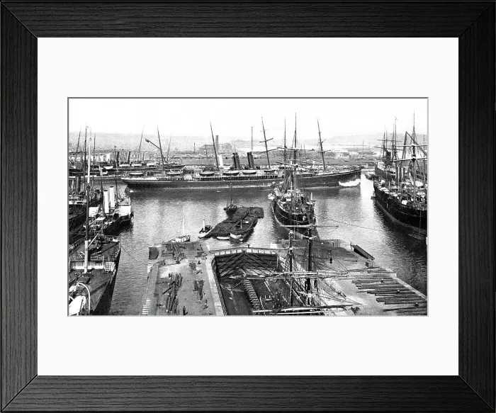 Framed Print : Southampton Docks early 1900s Framed Print : Southampton Docks early 1900s