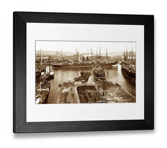 Framed Print : Southampton Docks early 1900s Framed Print : Southampton Docks early 1900s