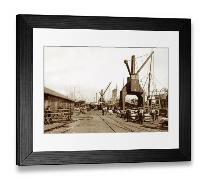 Framed Print : Southampton Ocean Quay early 1900s Framed Print : Southampton Ocean Quay early 1900s