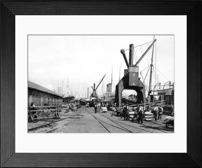 Framed Print : Southampton Ocean Quay early 1900s Framed Print : Southampton Ocean Quay early 1900s
