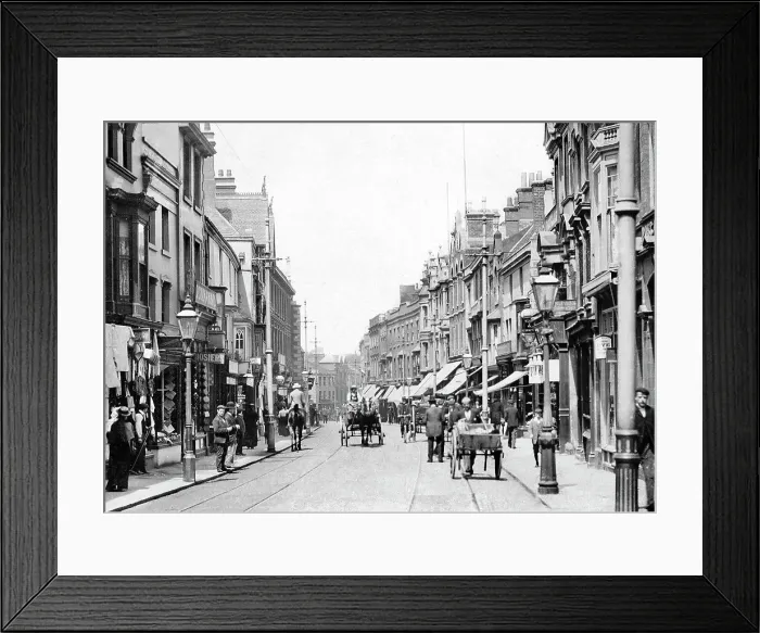 Framed Print : High Street Stourbridge Victorian period Framed Print : High Street Stourbridge Victorian period
