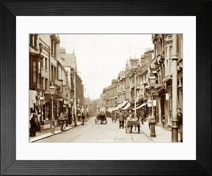 Framed Print : High Street, Stourbridge, early 1900s Framed Print : High Street, Stourbridge, early 1900s