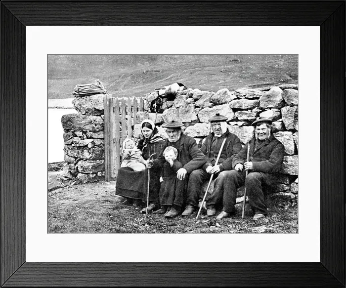 Framed Print : St. Kilda inhabitants Victorian period Framed Print : St. Kilda inhabitants Victorian period