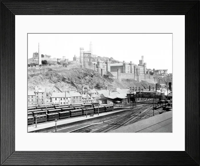 Framed Print : Calton Hill Edinburgh Victorian period Framed Print : Calton Hill Edinburgh Victorian period
