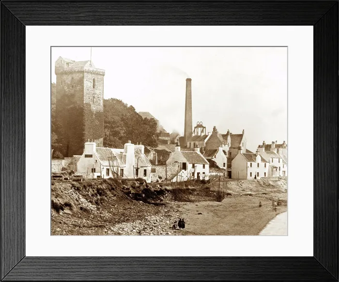 Framed Print : Dysart Scotland Victorian period Framed Print : Dysart Scotland Victorian period