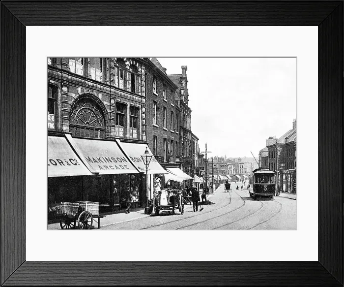 Framed Print : Standishgate, Wigan, early 1900s Framed Print : Standishgate, Wigan, early 1900s