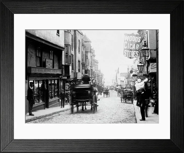 Framed Print : Peascod Street Windsor Victorian period Framed Print : Peascod Street Windsor Victorian period
