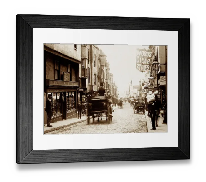 Framed Print : Peascod Street, Windsor, Victorian period Framed Print : Peascod Street, Windsor, Victorian period