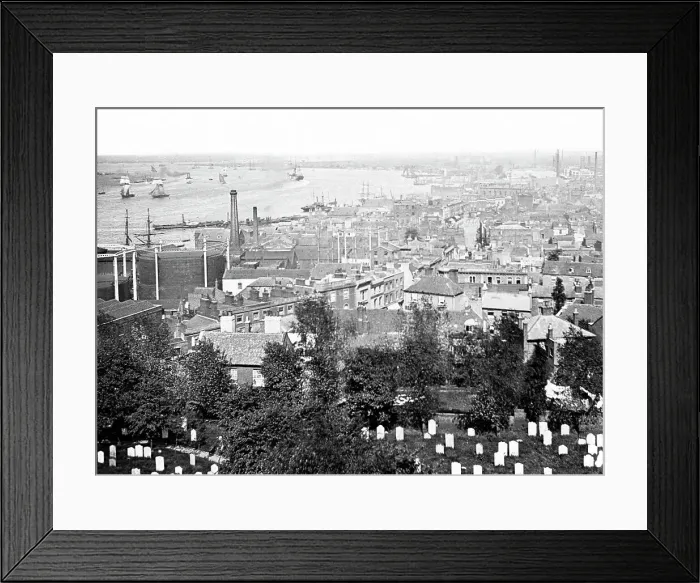 Framed Print : Woolwich panorama Victorian period Framed Print : Woolwich panorama Victorian period