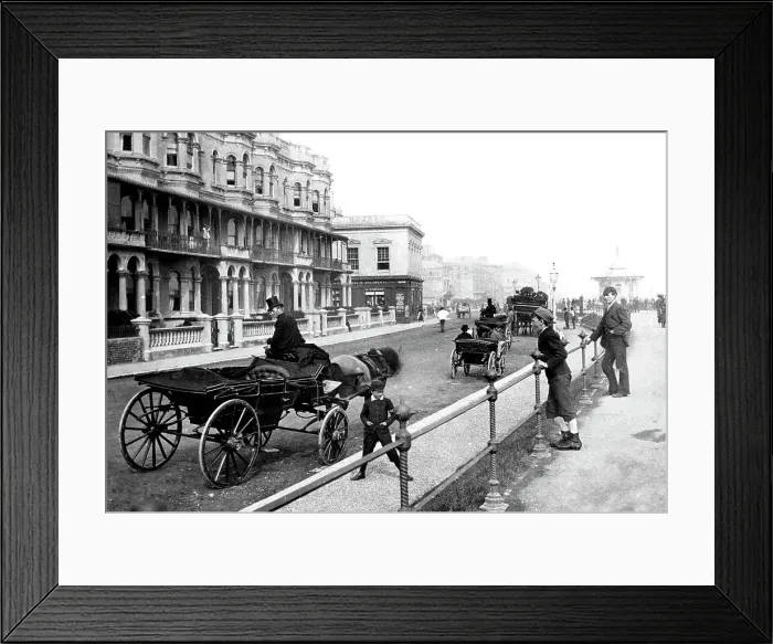 Framed Print : The Parade Worthing Victorian period Framed Print : The Parade Worthing Victorian period