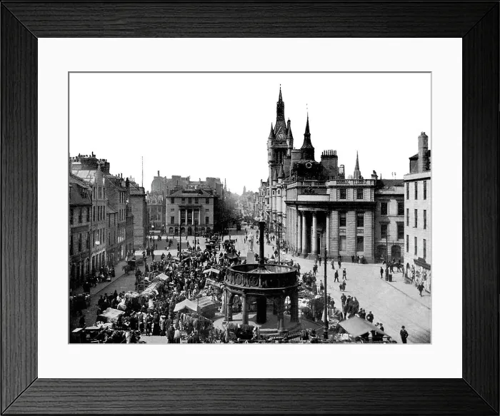 Framed Print : Aberdeen Union Street early 1900s Framed Print : Aberdeen Union Street early 1900s