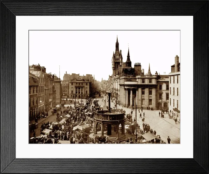 Framed Print : Union Street, Aberdeen, Victorian period Framed Print : Union Street, Aberdeen, Victorian period