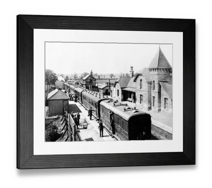 Framed Print : Adwick-le-Street Railway Station early 1900s Framed Print : Adwick-le-Street Railway Station early 1900s