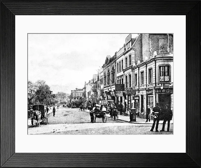 Framed Print : Aldershot High Street early 1900s Framed Print : Aldershot High Street early 1900s