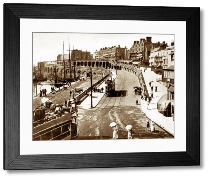 Framed Print : New Road, Ramsgate, early 1900s Framed Print : New Road, Ramsgate, early 1900s