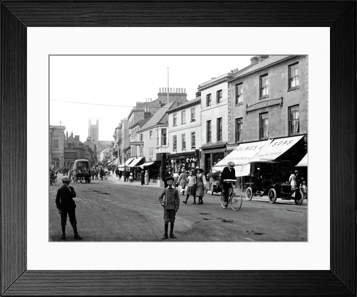 Framed Print : Andover High Street early 1900s Framed Print : Andover High Street early 1900s