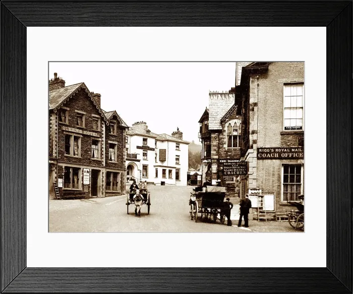 Framed Print : Ambleside, Victorian period Framed Print : Ambleside, Victorian period